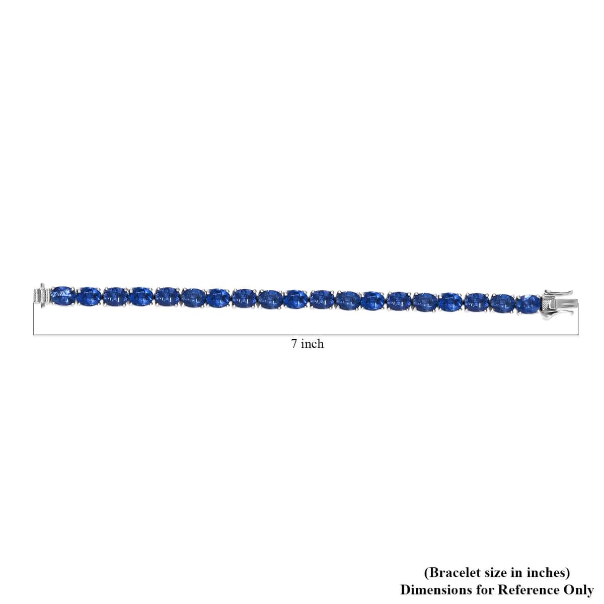 Color Change Fluorite Tennis Bracelet in Platinum Over Sterling Silver (6.50 In) 12.40 Grams 28.35 ctw image number 4