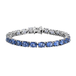 Color Change Fluorite Tennis Bracelet, Fluorite Bracelet, Platinum Over Sterling Silver Bracelet, Silver Jewelry For Her (8.00 In) 35.75 ctw