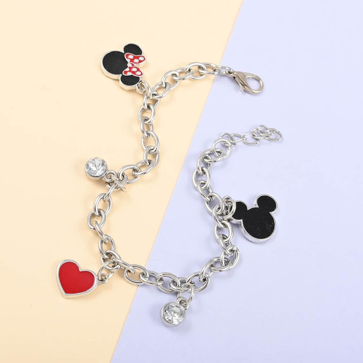Disney Parks Munchlings Charm Bracelet Pooh Mickey Stitch Minnie