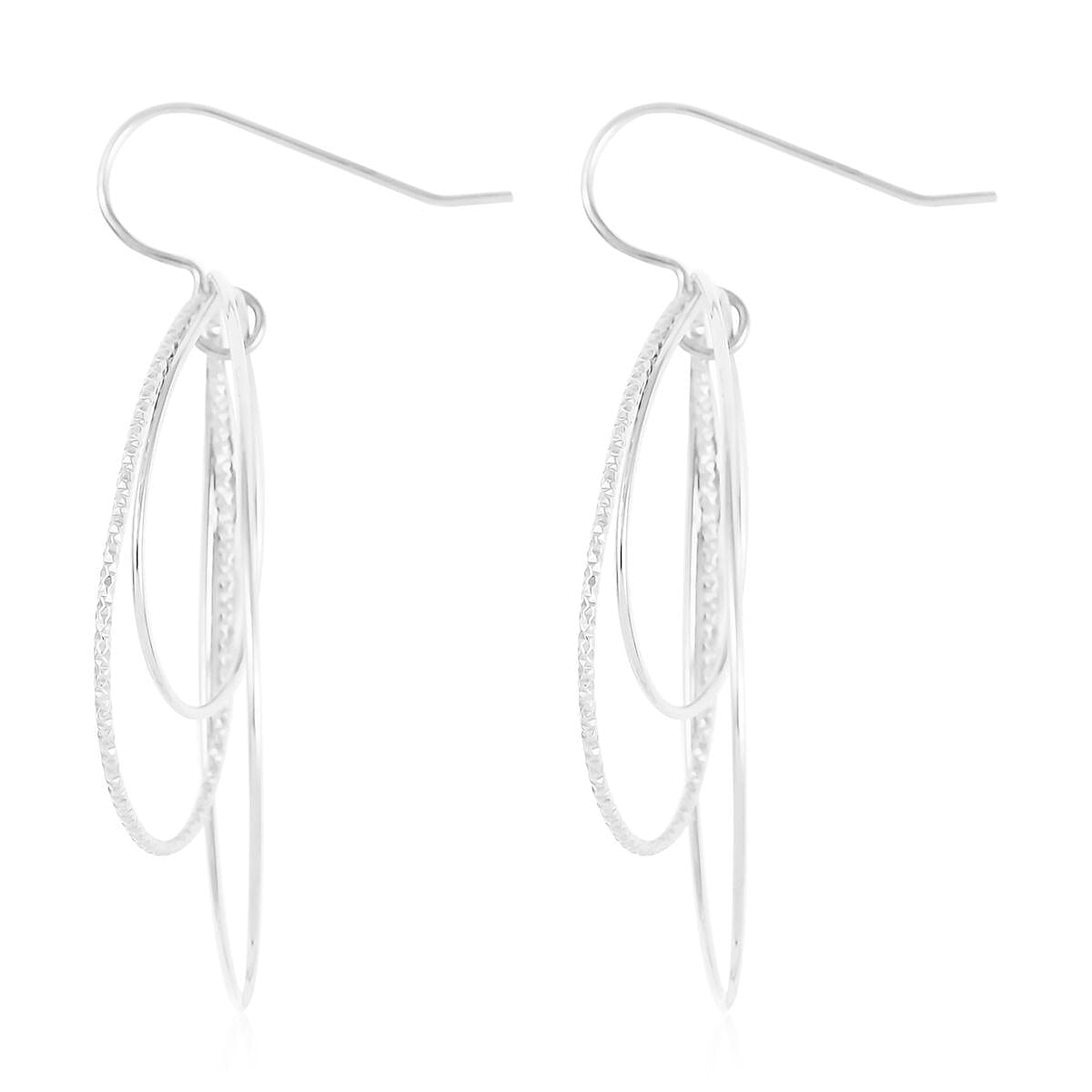 Sterling Silver Teardrop Earrings 2.65 Grams image number 3