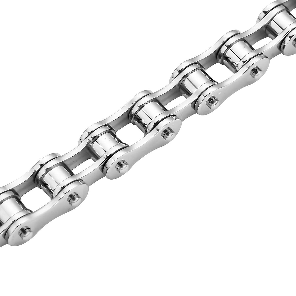 Bicycle Chain Design Bracelet in Stainless Steel (8.00 In) 64.90 Grams image number 2