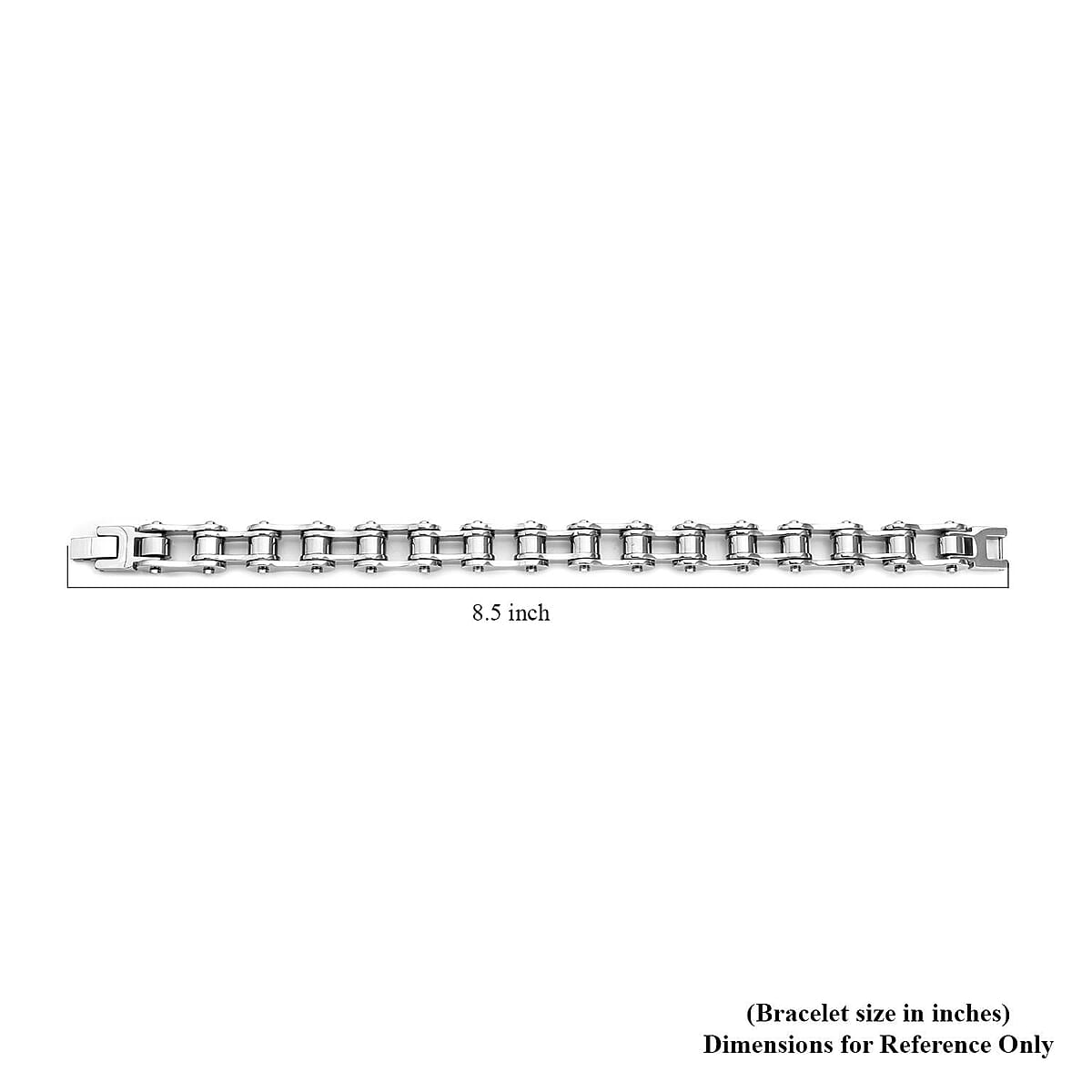 Bicycle Chain Design Bracelet in Stainless Steel (8.00 In) 64.90 Grams image number 4