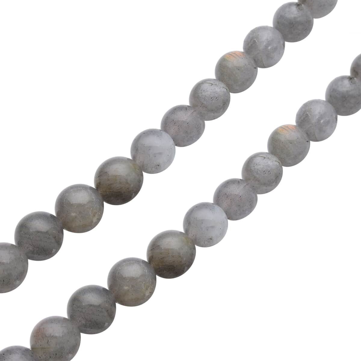 Labradorite 269.00 ctw Beaded Necklace in Rhodium Over Sterling Silver, Bead Necklace (20 Inches) image number 3