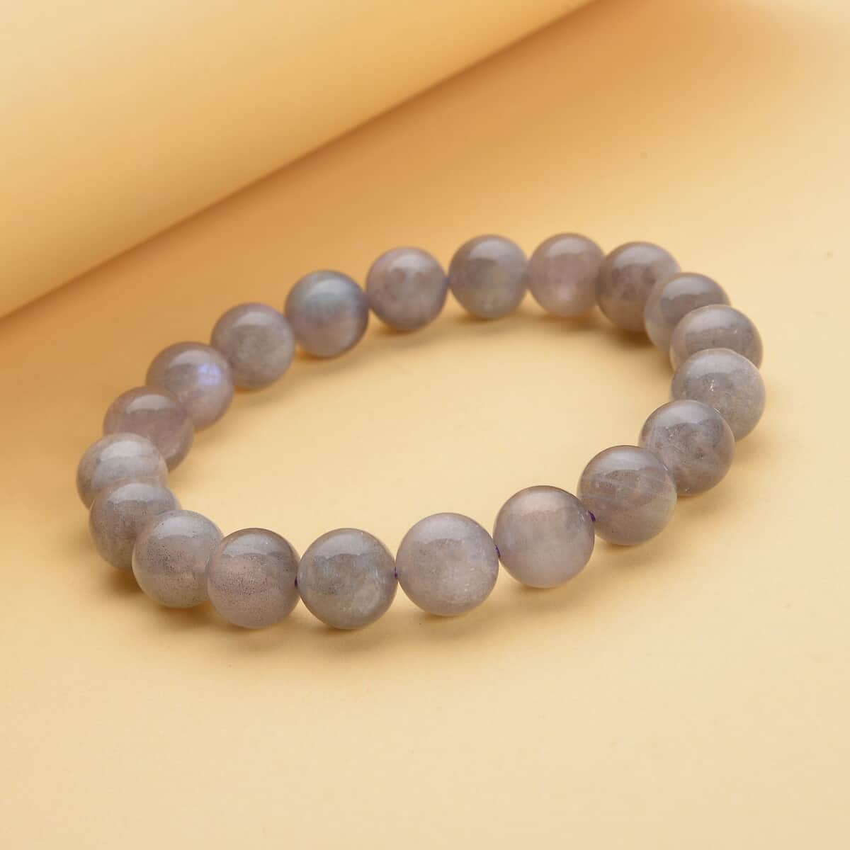 Labradorite Beaded Stretch Bracelet 127.50 ctw image number 1