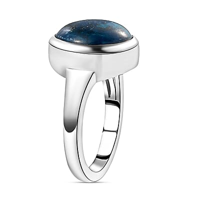 Table Mountain Shadowkite 4.32 ctw Solitaire Ring in Platinum Over Sterling Silver (Size 11.5)