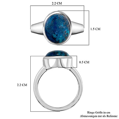 Table Mountain Shadowkite 4.32 ctw Solitaire Ring in Platinum Over Sterling Silver (Size 11.5)