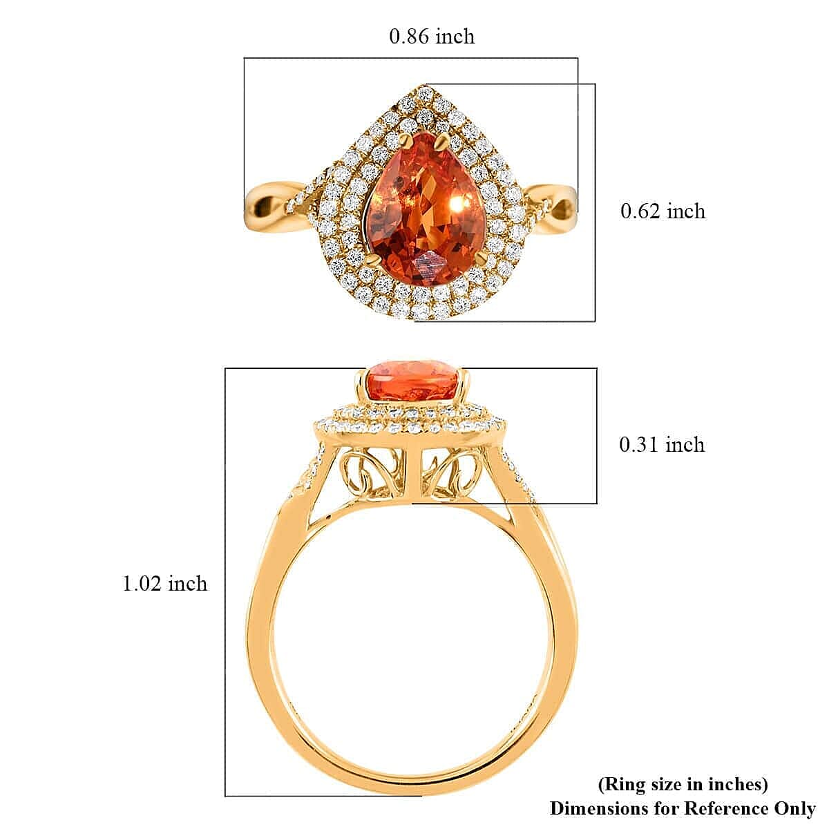 Certified & Appraised Iliana AAA Songea Sapphire and G-H SI Diamond 2.40 ctw Ring in 18K Yellow Gold (Size 7.0) 4.50 Grams