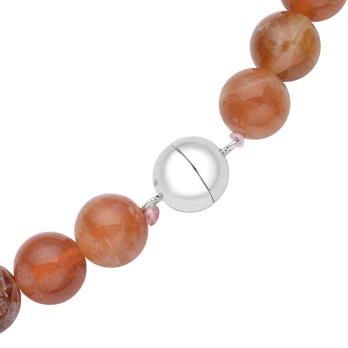 Multi Opal 7-14mm Beaded Necklace 20 Inches in Rhodium Over Sterling Silver 578.00 ctw image number 4