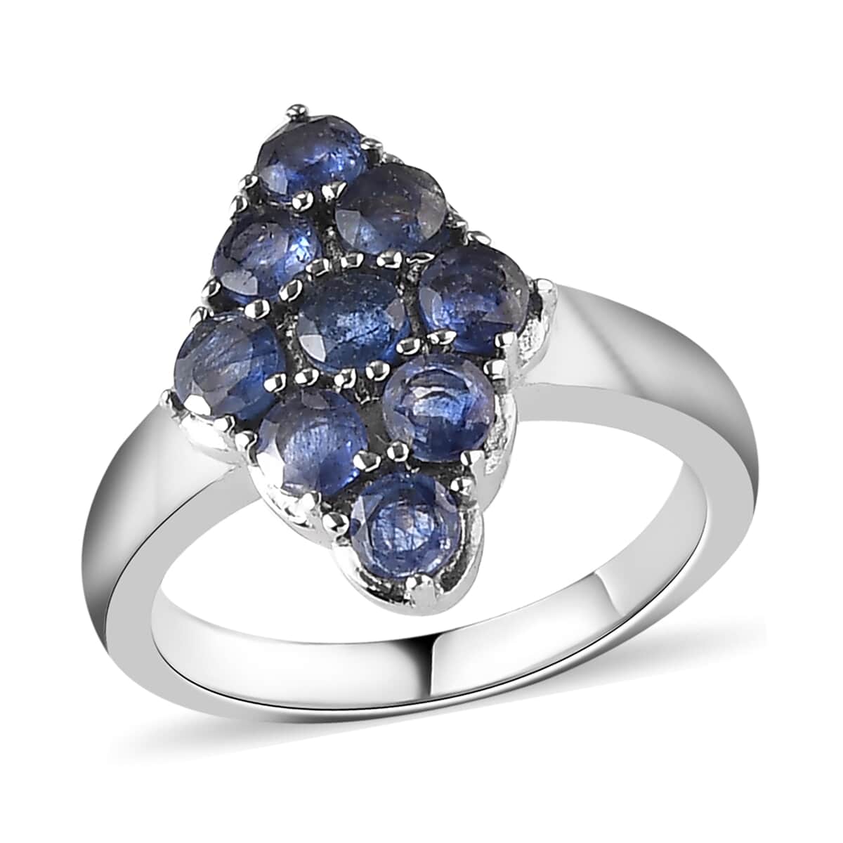 Masoala Sapphire (FF) Elongated Ring in Stainless Steel (Size 6.0) 1.25 ctw image number 0