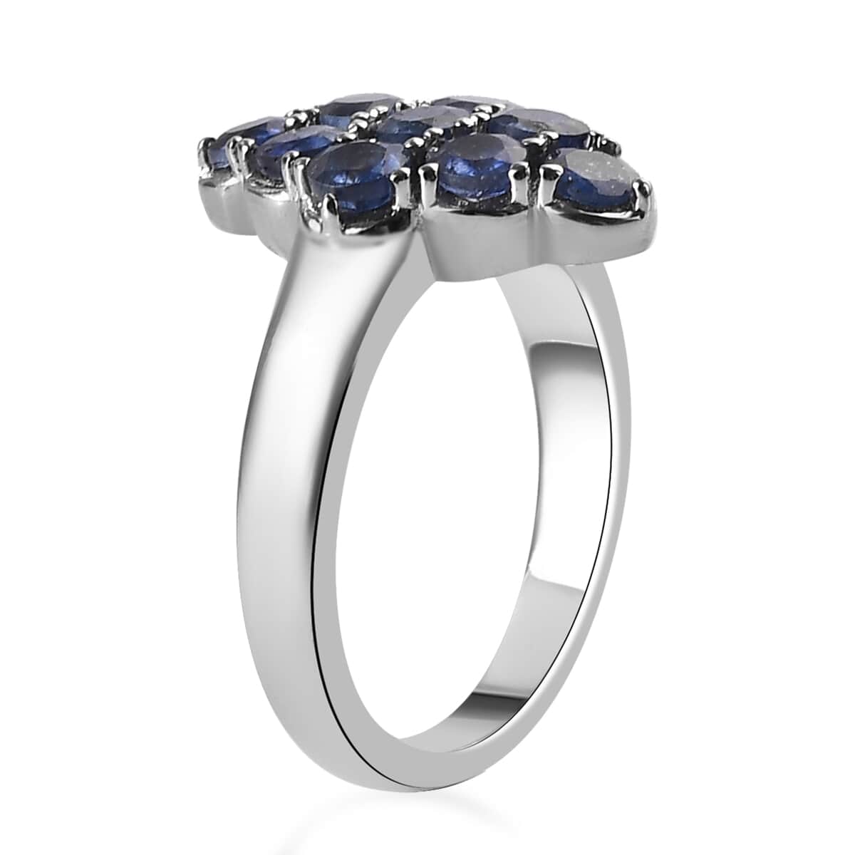 Masoala Sapphire (FF) Elongated Ring in Stainless Steel (Size 6.0) 1.25 ctw image number 3
