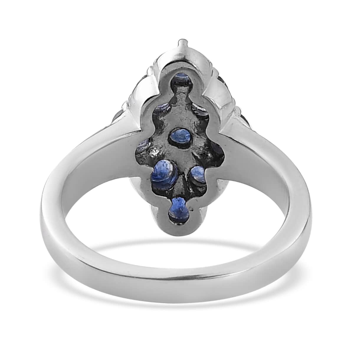 Masoala Sapphire (FF) Elongated Ring in Stainless Steel (Size 9.0) 1.25 ctw image number 4