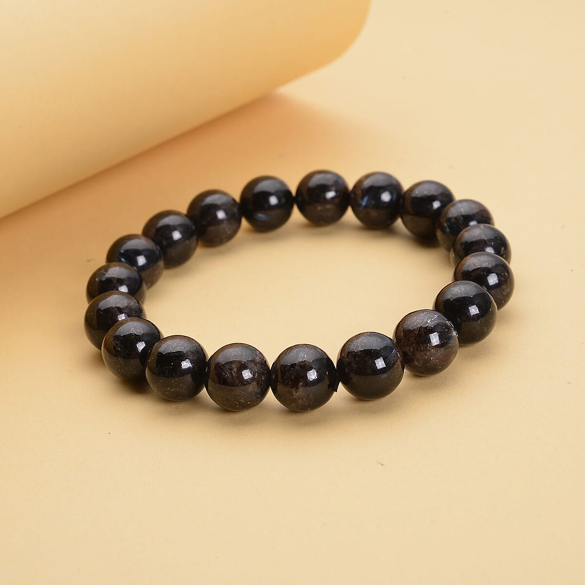 Astrophyllite 9-11mm Beaded Stretch Bracelet 165.50 ctw image number 1