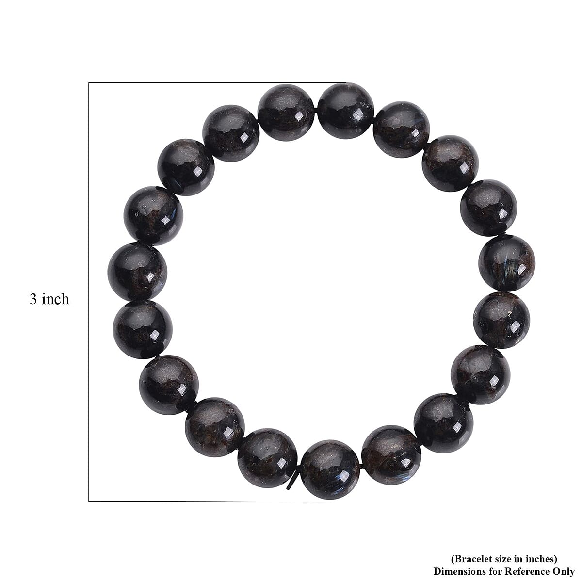 Astrophyllite 9-11mm Beaded Stretch Bracelet 165.50 ctw image number 3