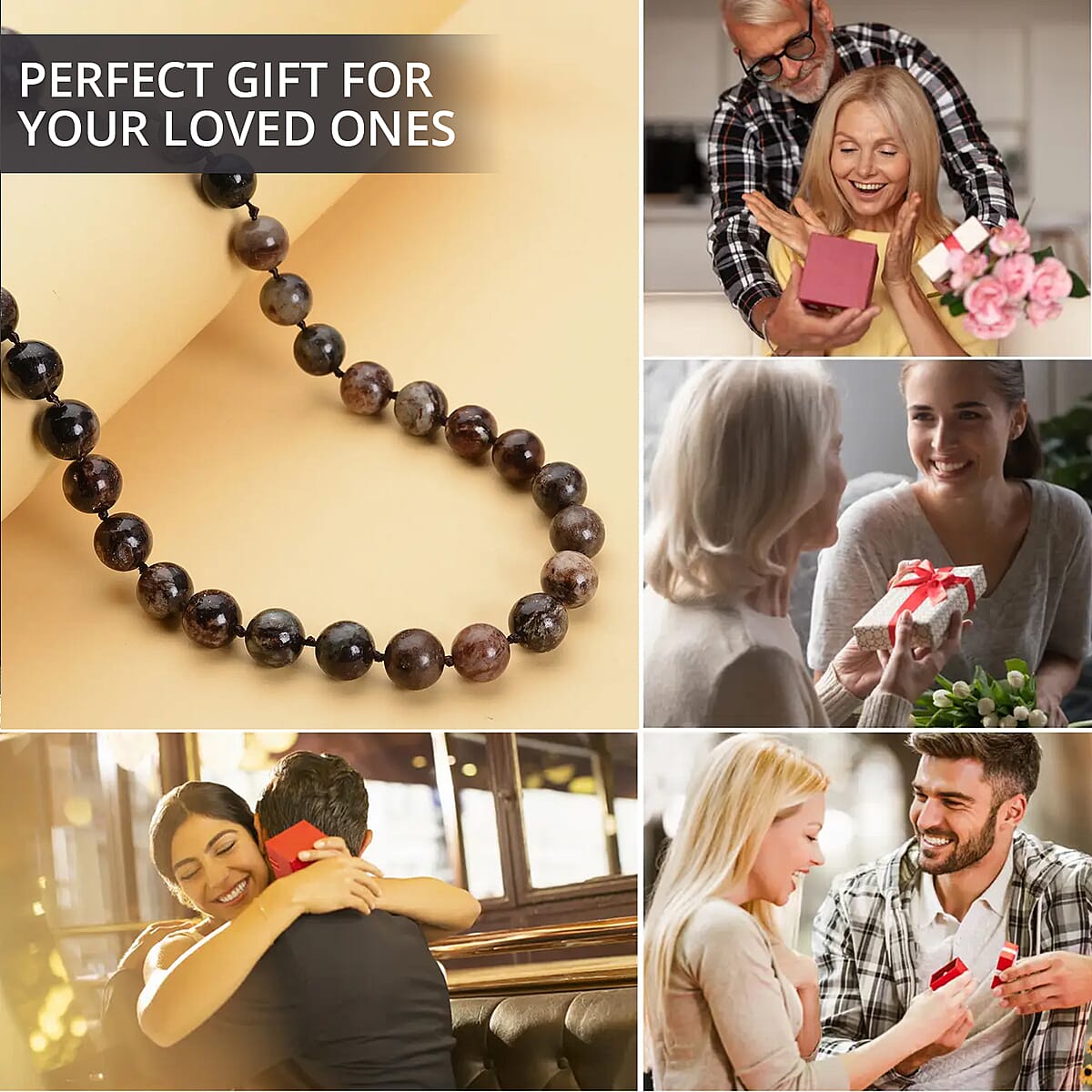 African Biotite 333.00 ctw 9-11mm Beaded Necklace 20 Inches in Rhodium Over Sterling Silver image number 4
