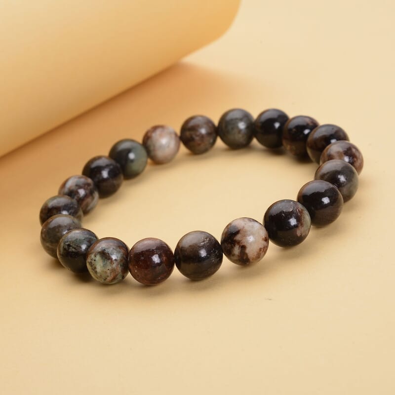 African Biotite 9-11mm Beaded Stretch Bracelet 153.50 ctw