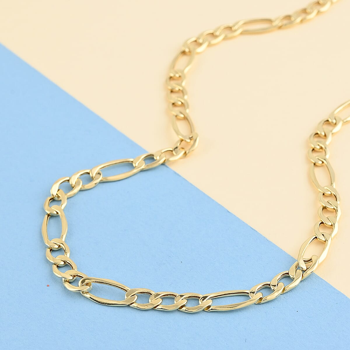 14K Yellow Gold 5mm Figaro Chain Necklace 26 Inches 9.20 Grams image number 1