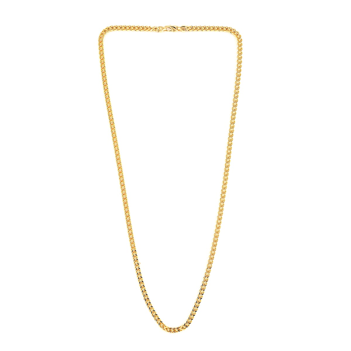 14K Yellow Gold 4mm Franco Chain Necklace 26 Inches 28 Grams image number 2