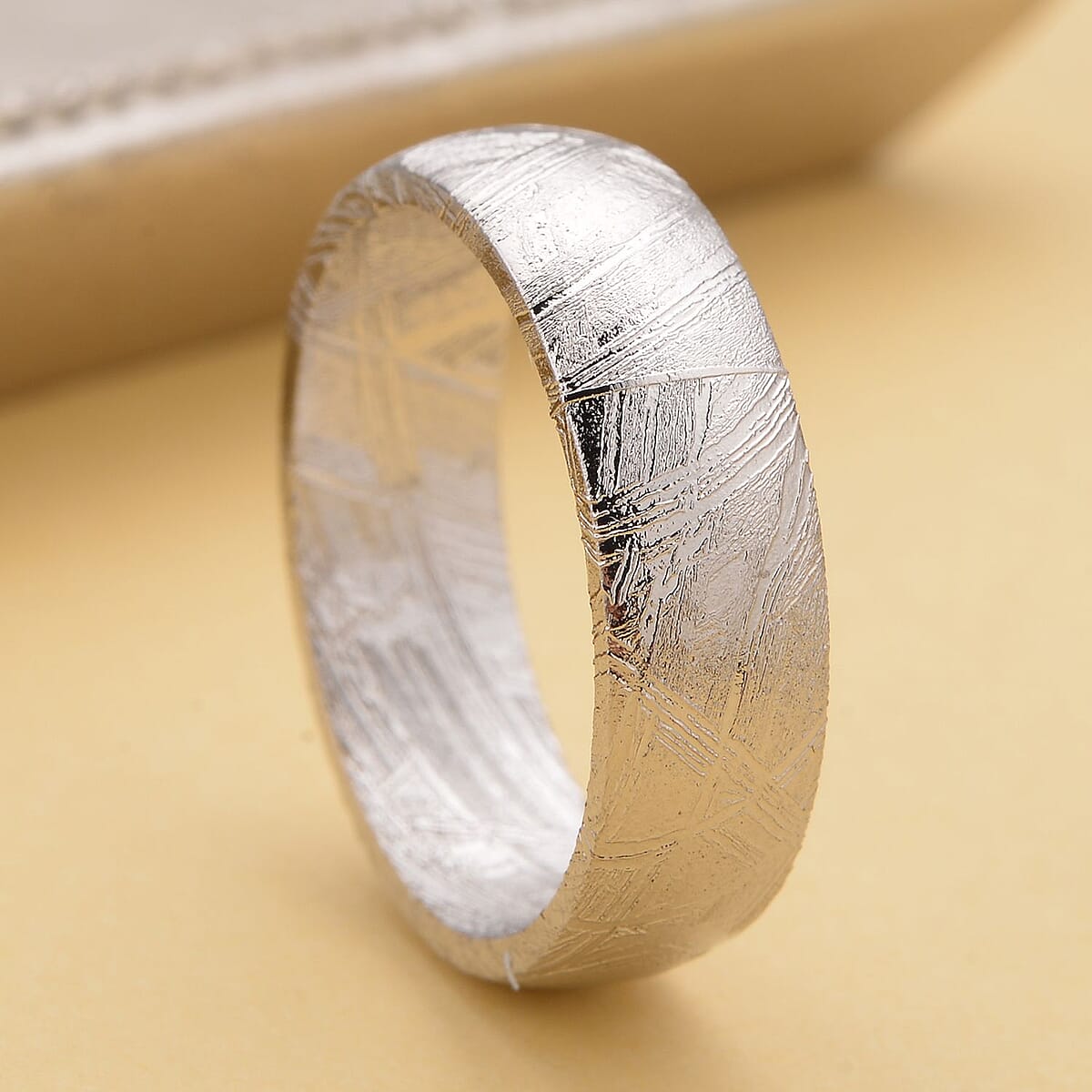 Marvelous Meteorite Band Ring (Size 6.0) image number 1