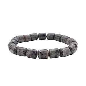 Natural Yooperlite Beaded Stretch Bracelet 107.50 ctw with Free UV Flash Light