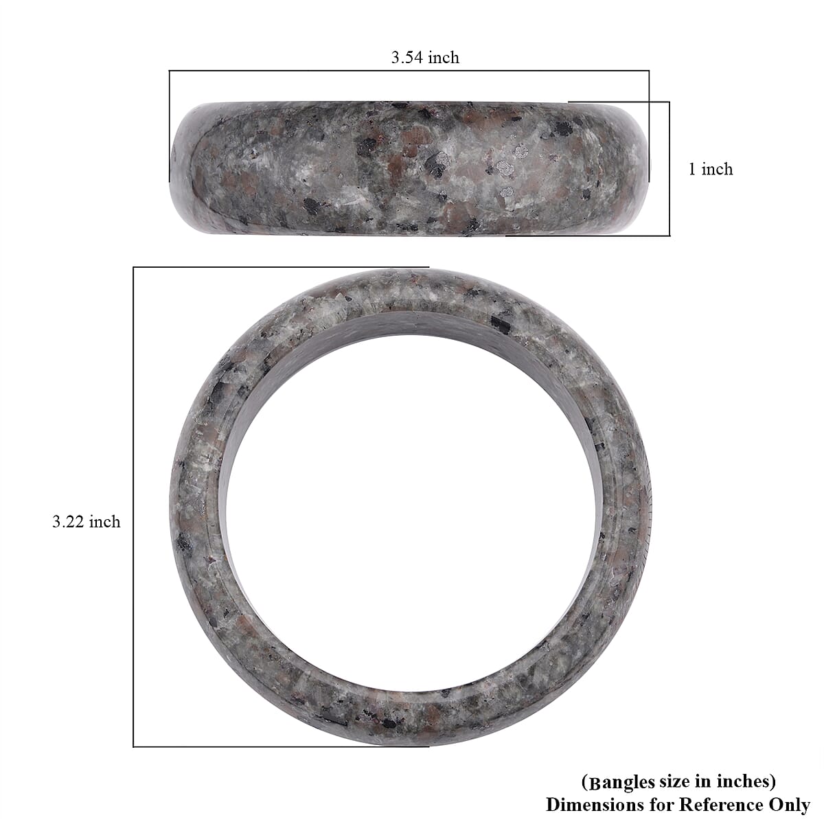 Natural Yooperlite Bangle Bracelet (7.25 In) 442.00 ctw with Free UV Flash Light image number 5