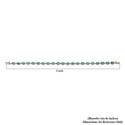 Luxoro 10K Yellow Gold Premium Grandidierite Link Bracelet (7.25 In) 9.75 ctw