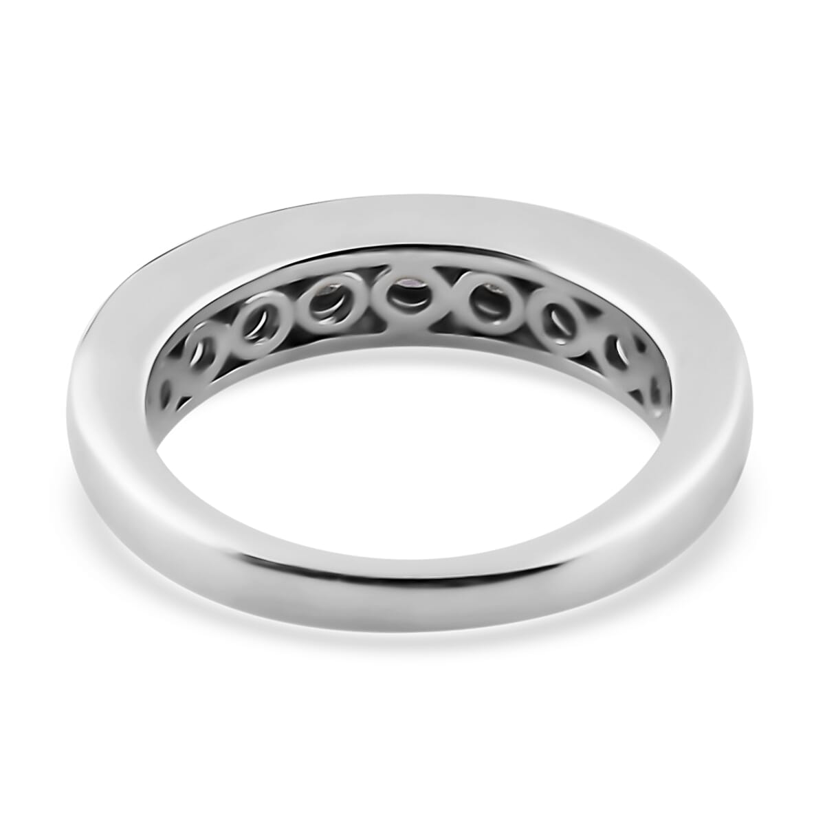 Tanzanite Half Eternity Band Ring in Vermeil Yellow Gold Over Sterling Silver (Size 5.0) 1.00 ctw image number 4