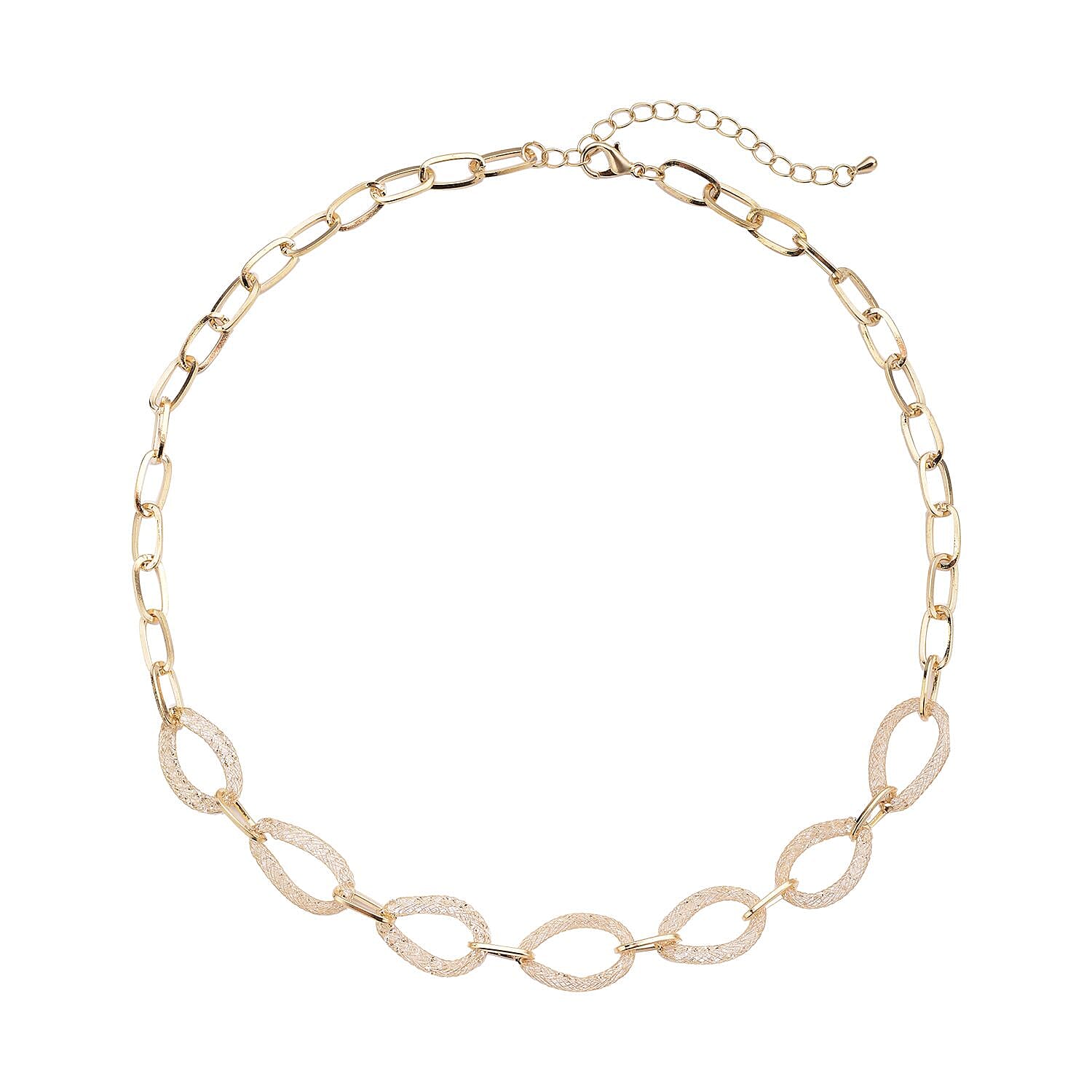 Austrian Crystal 15.00 ctw Necklace in Silvertone 20-22 Inches