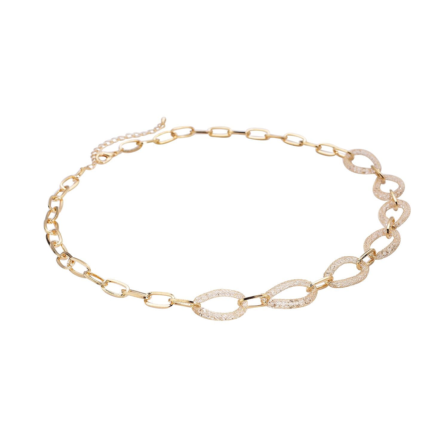 Austrian Crystal 15.00 ctw Necklace in Silvertone 20-22 Inches