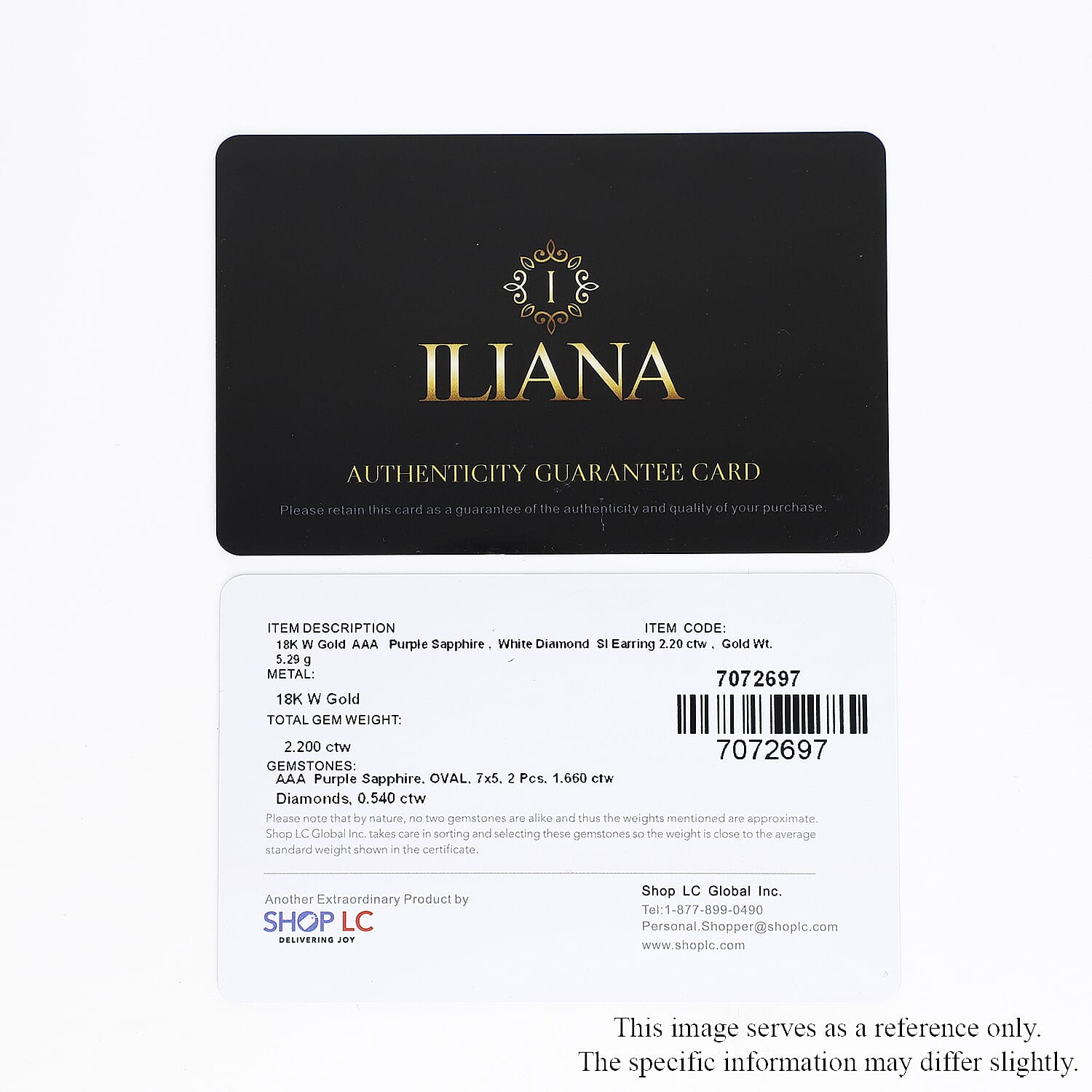 Certified and Appraised Iliana 18K White Gold AAA Madagascar Purple Sapphire and G-H SI Diamond Earrings 5.30 Grams 2.20 ctw