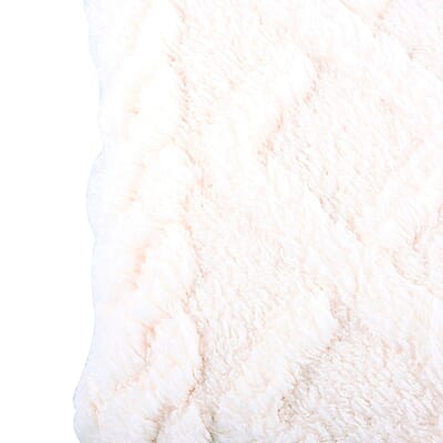 Homesmart Light Pink Solid Sherpa Microfiber Throw 1.67lbs