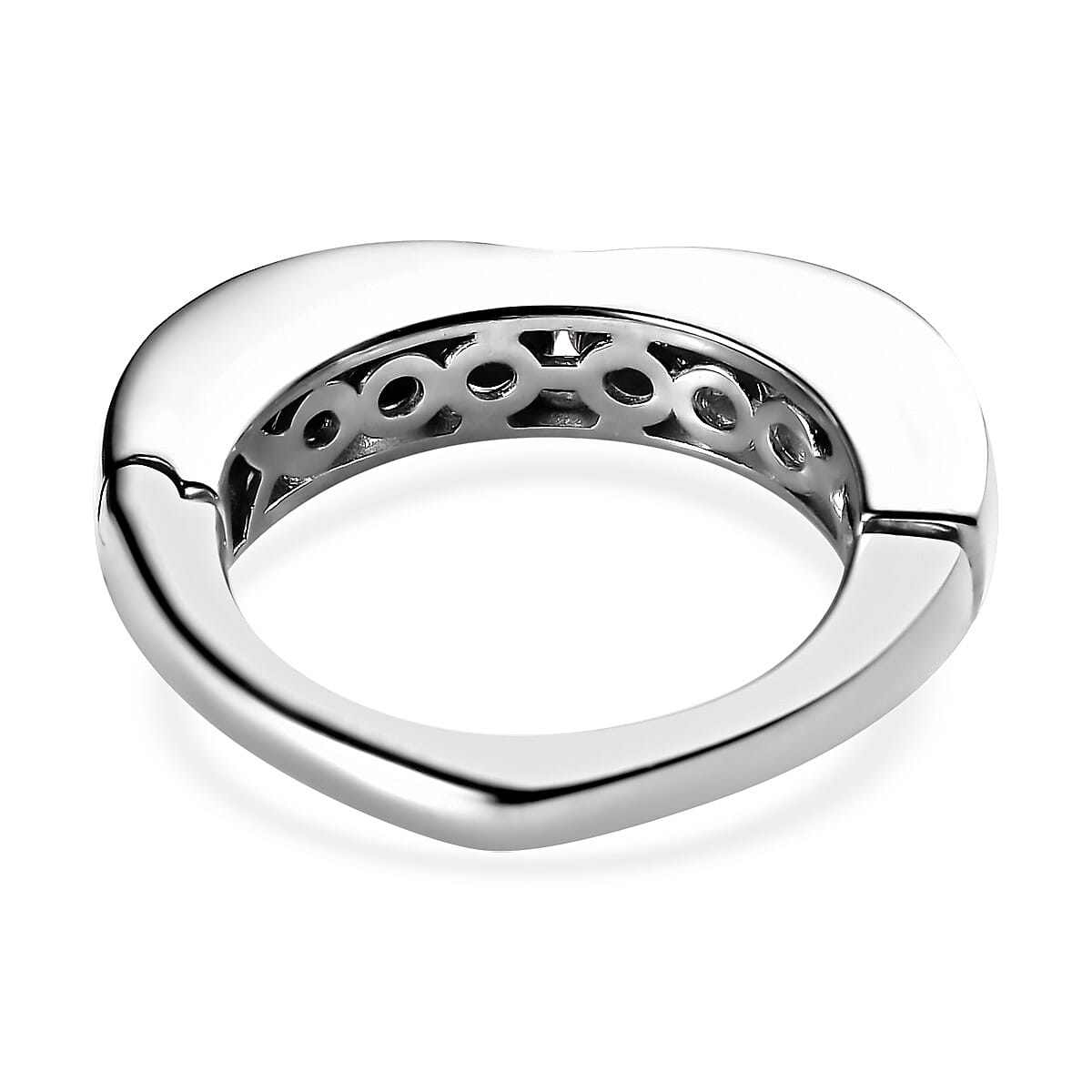 Tanzanite Arthritis Ring in Platinum Over Sterling Silver (Size 7.0) 1.25 ctw image number 4