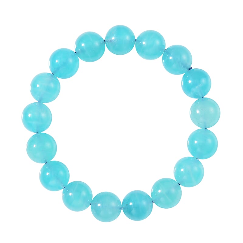 AAA Amazonite Beaded Stretch 115.00 ctw Bracelet, Amazonite Bracelet, Amazonite Beads Bracelet, Stretchable Bracelet