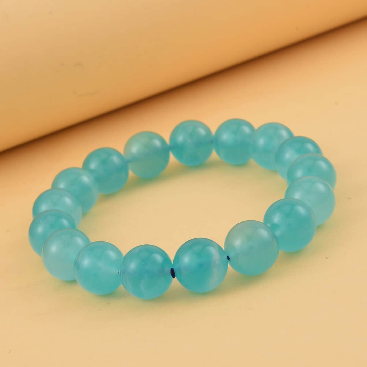 AAA Amazonite Beaded Stretch Bracelet, Amazonite Bracelet, Amazonite Beads Bracelet, Stretchable Bracelet 115.00 ctw image number 1