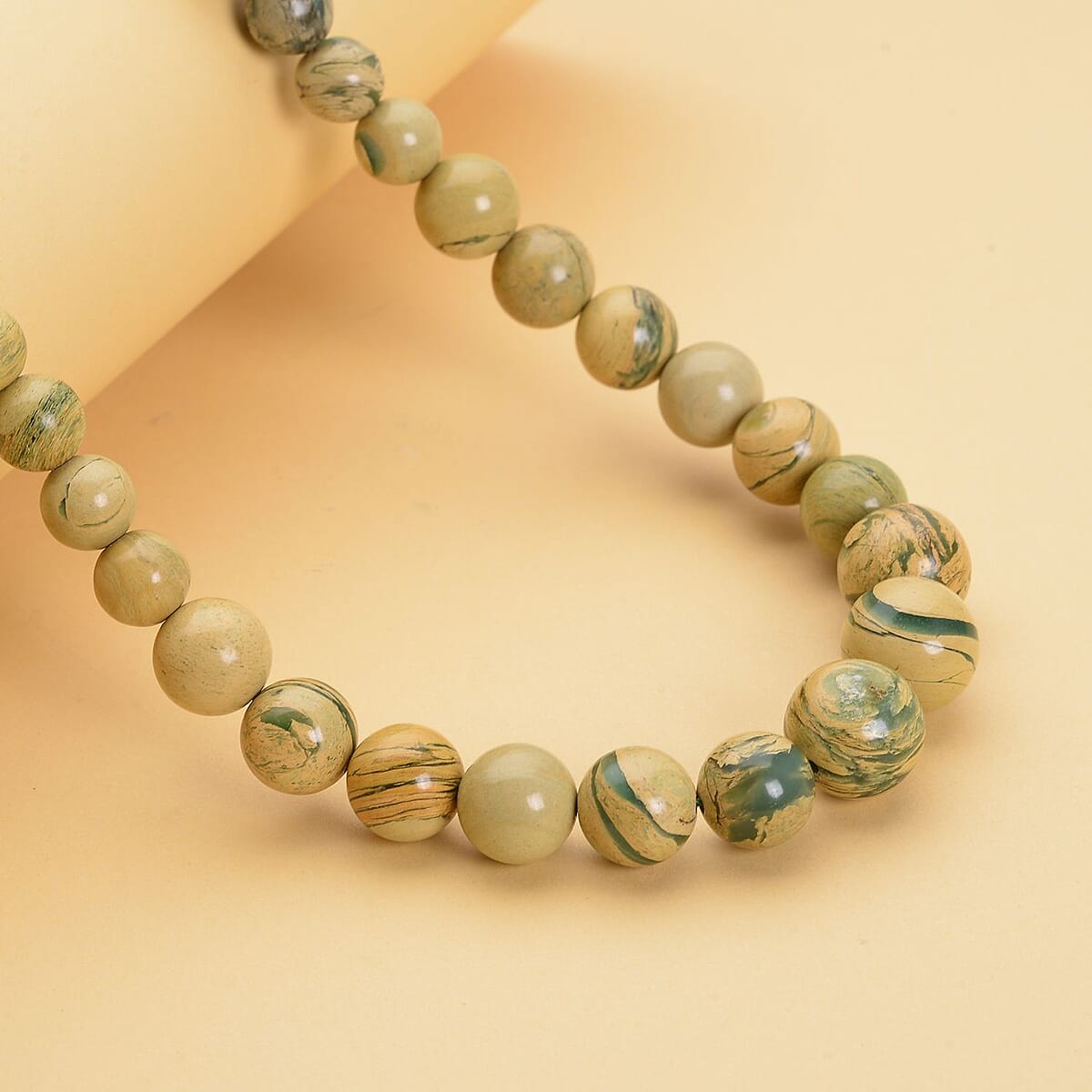 Muscovite 5-12mm Beaded Necklace 20 Inches in Rhodium Over Sterling Silver 269.00 ctw image number 1