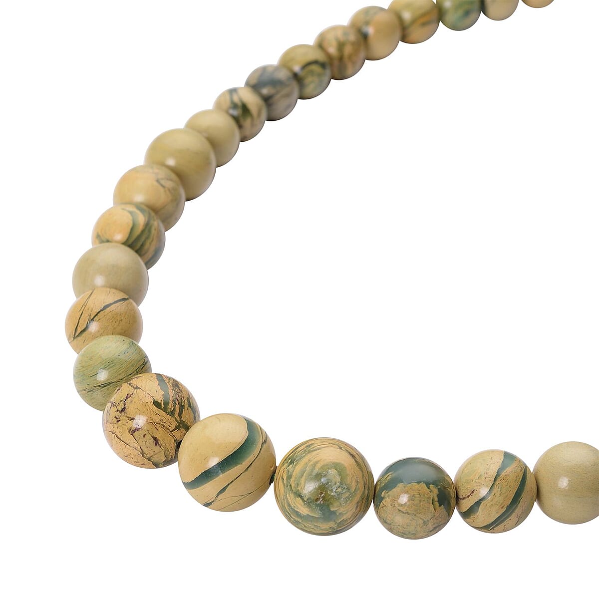 Muscovite 5-12mm Beaded Necklace 20 Inches in Rhodium Over Sterling Silver 269.00 ctw image number 2