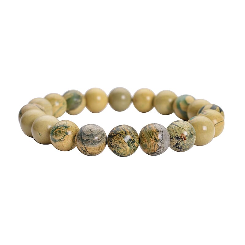 SUPER RARE FIND Muscovite 9-11mm Beaded Stretch Bracelet 154.00 ctw