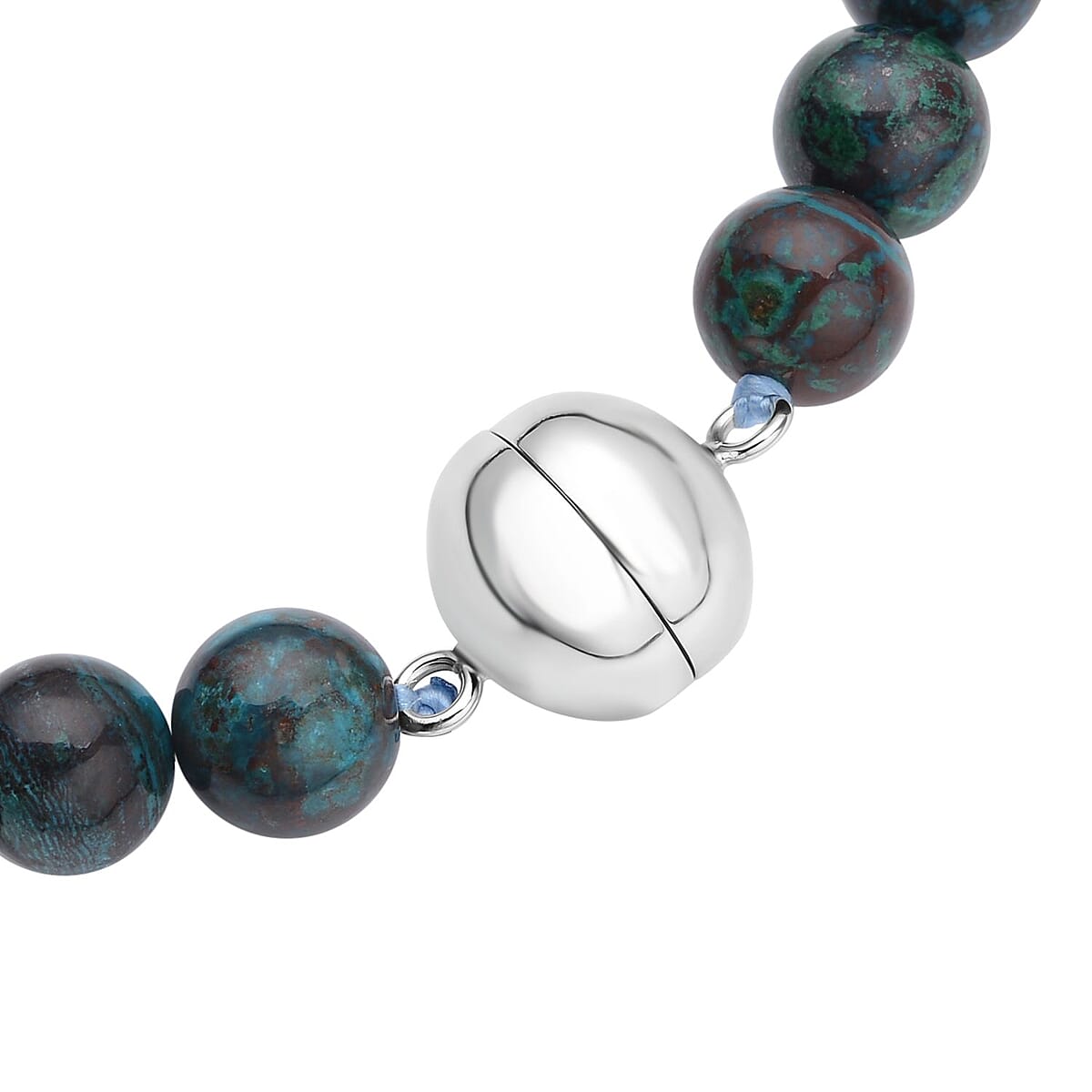 Buy Australian Chrysocolla Beaded Necklace 20 Inches with