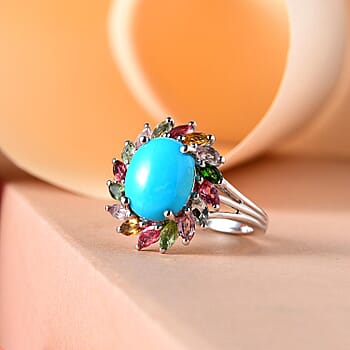 AMERICAN Natural Sleeping Beauty Turquoise & Multi Tourmaline / 10 - Product card gallery slide 2 (10176845545785)