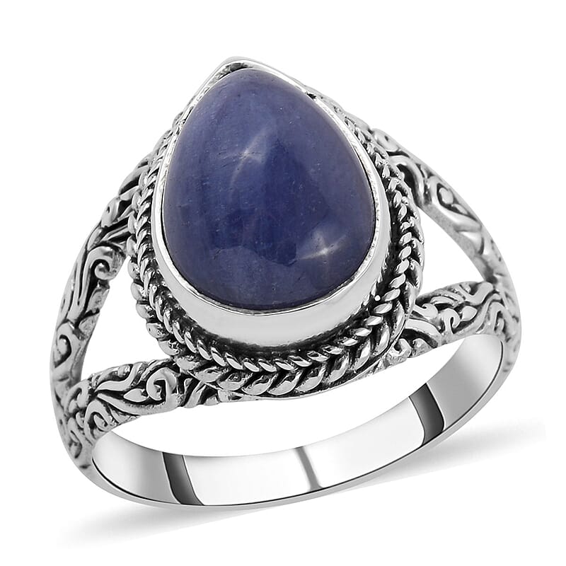 Bali Legacy Tanzanite Ring in Sterling Silver (Size 10.0) 6.80 ctw