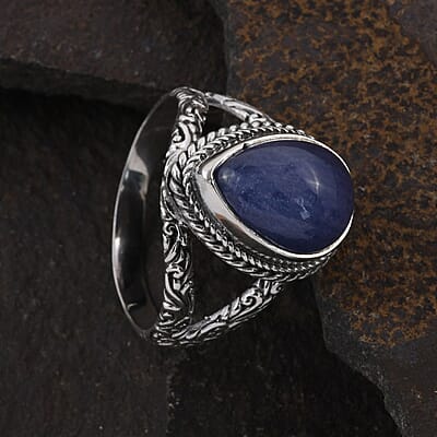 Bali Legacy Tanzanite Ring in Sterling Silver (Size 10.0) 6.80 ctw