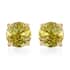 LUXORO 10K Yellow Gold AAA Natural Tanzanian Canary Tourmaline Solitaire Stud Earrings 1.35 ctw image number 0