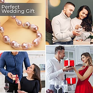 Multi Color Freshwater Pearl Necklace, Fancy Shape Pearl Necklace, 20 Inch Necklace, Rhodium Over Sterling Silver Necklace