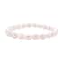 White Freshwater Pearl Stretch Bracelet image number 0