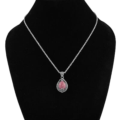 Bali Legacy Norwegian Thulite Pendant in Sterling Silver 8 Grams 9.60 ctw