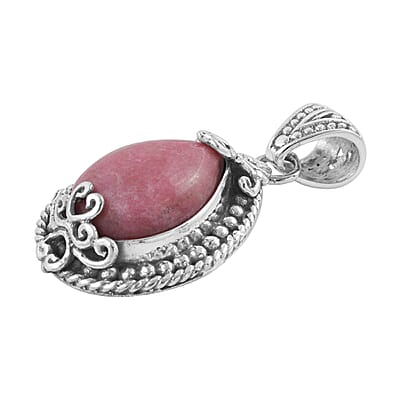 Bali Legacy Norwegian Thulite Pendant in Sterling Silver 8 Grams 9.60 ctw