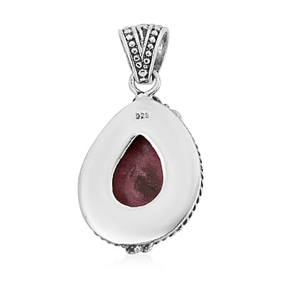 Bali Legacy Norwegian Thulite Pendant in Sterling Silver 8 Grams 9.60 ctw