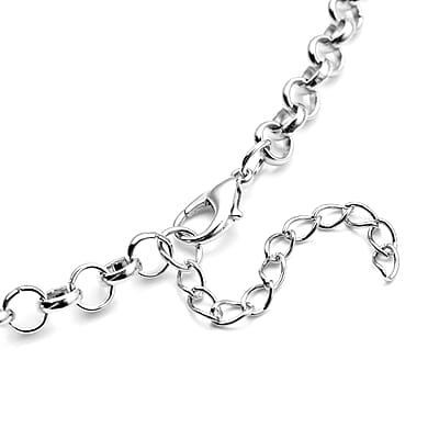 Austrian Crystal Lariat Necklace 28-30 Inches in Silvertone