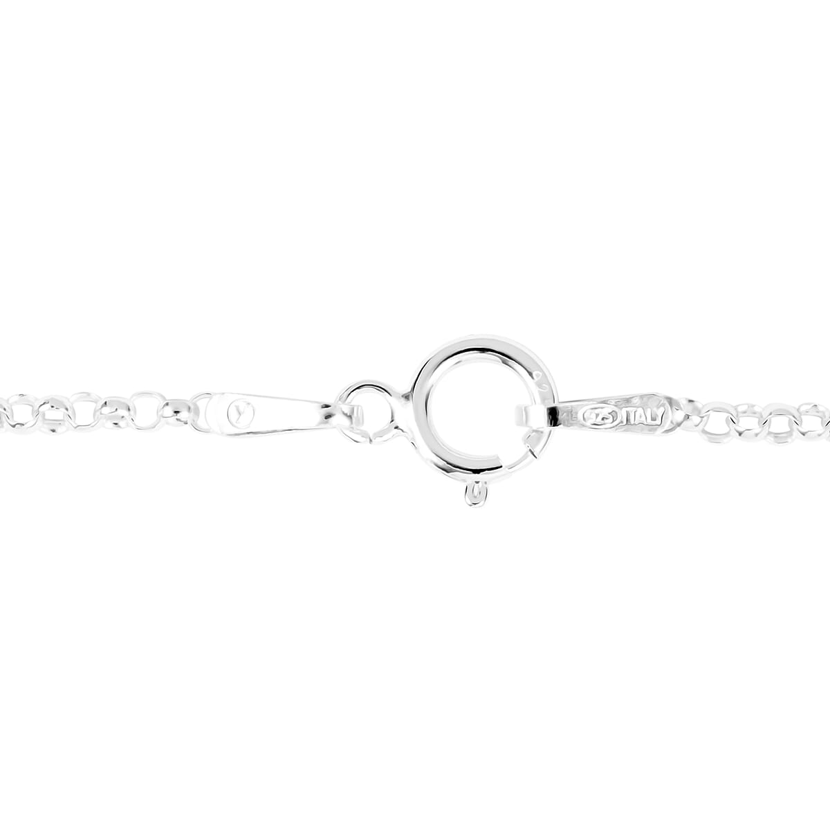 Italian Sterling Silver 1.58 mm Rolo Chain Necklace 20 Inches 2.35 Grams image number 3