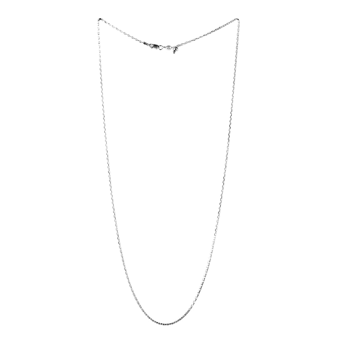 Sterling Silver 1.34mm Micro Paper Clip Chain Necklace (24 Inches) with Bolo Extender (2.75 g) image number 2