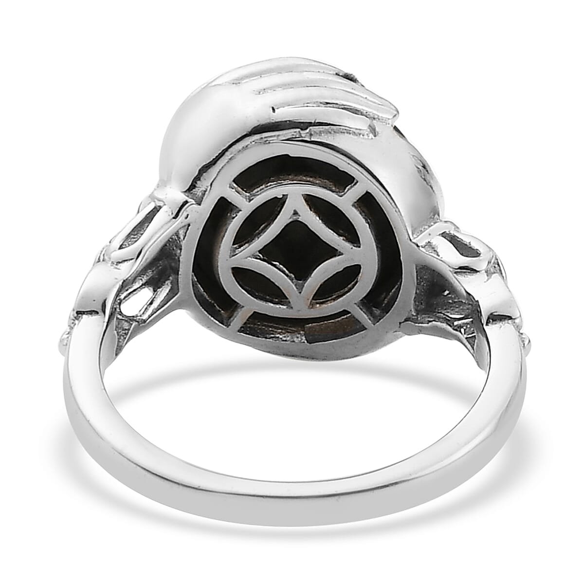 Natural Yooperlite Solitaire Ring in Platinum Over Sterling Silver (Size 10.0) 7.35 ctw with Free UV Torch
